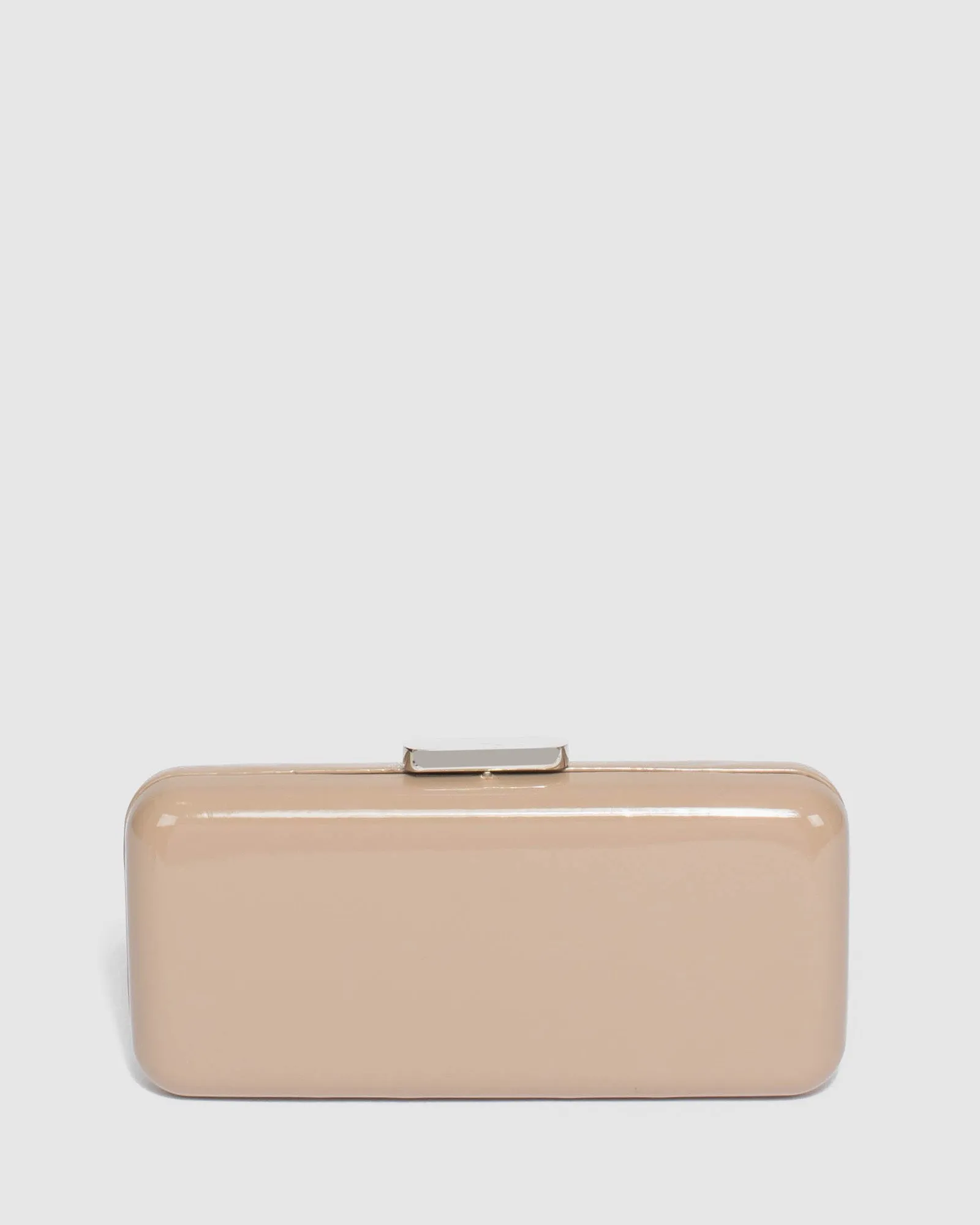 Taupe Charlie Hardcase Clutch Bag