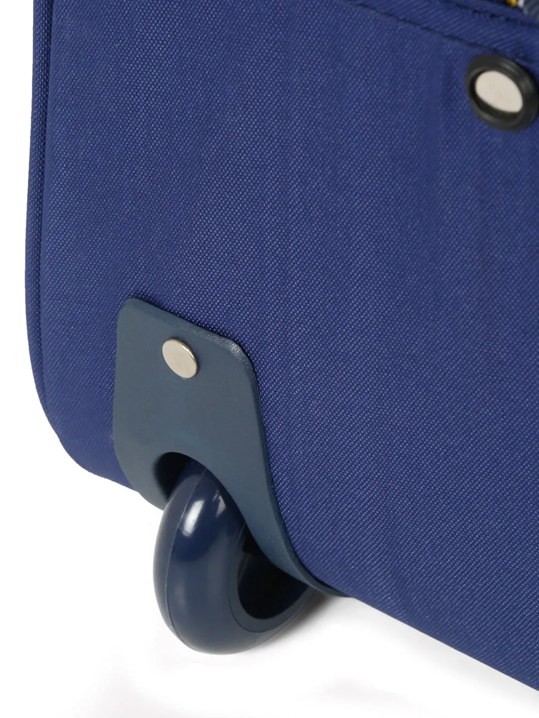 Teakwood Leather Navy Blue Printed Large Duffel Bag