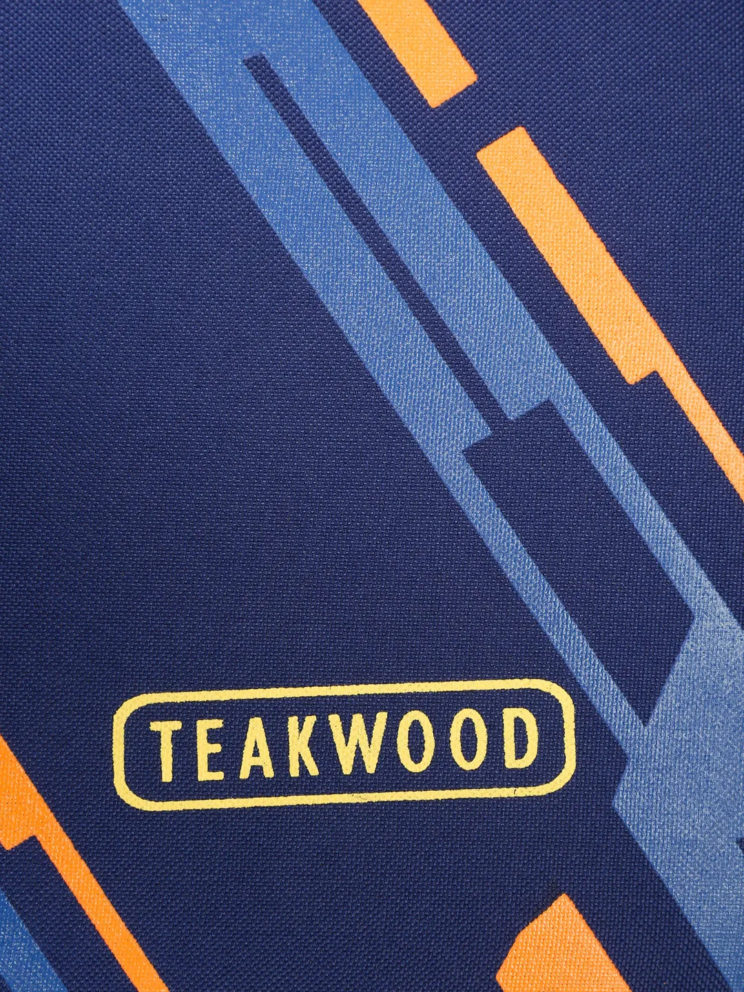 Teakwood Leather Navy Blue Printed Large Duffel Bag