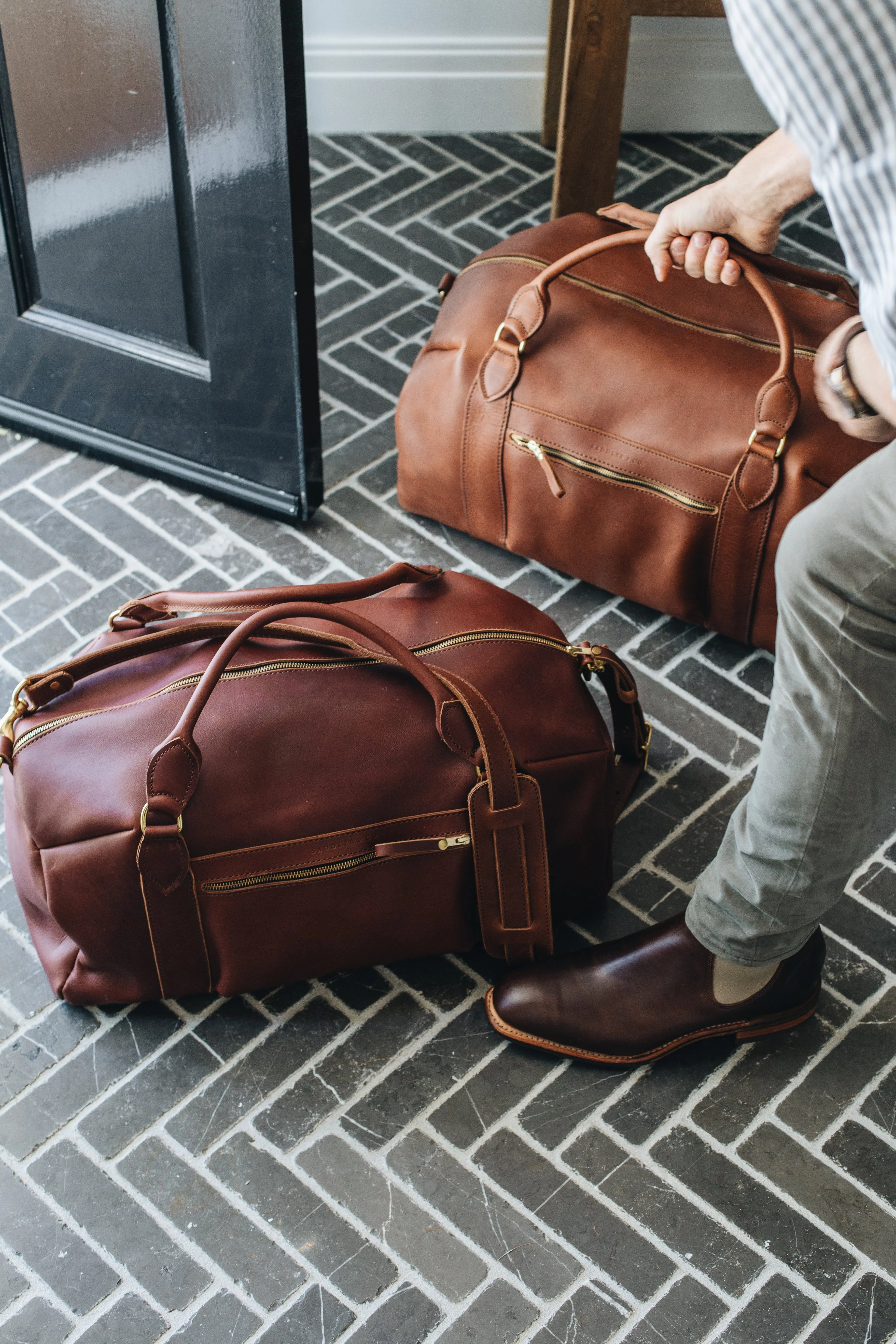 The Weekender Travel Bag in Caramel