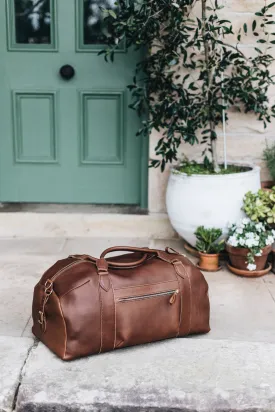The Weekender Travel Bag in Caramel