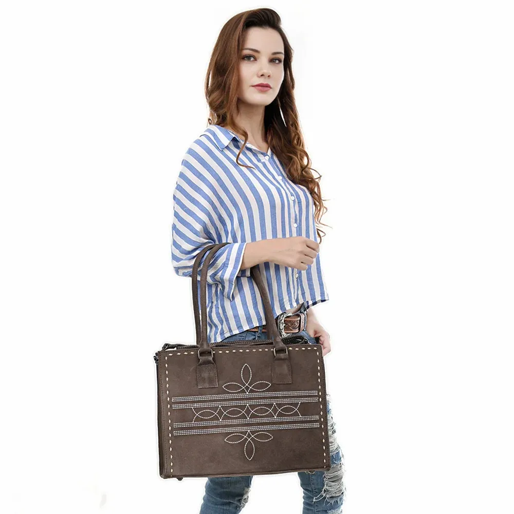The Whitney Suede Leather Tote Bag