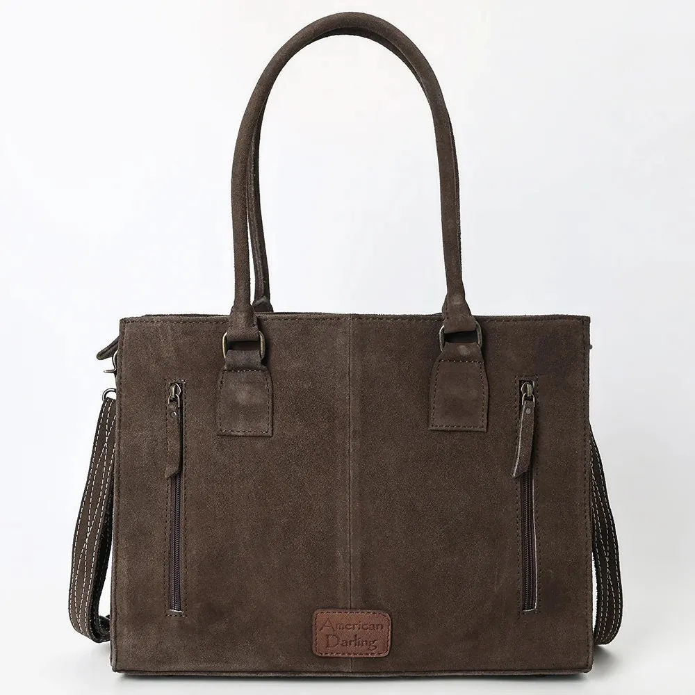 The Whitney Suede Leather Tote Bag