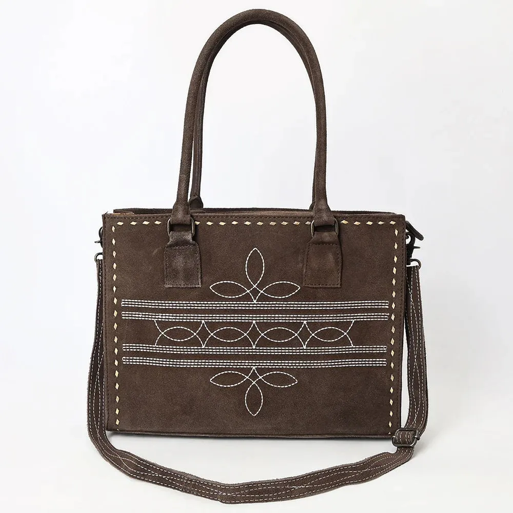 The Whitney Suede Leather Tote Bag