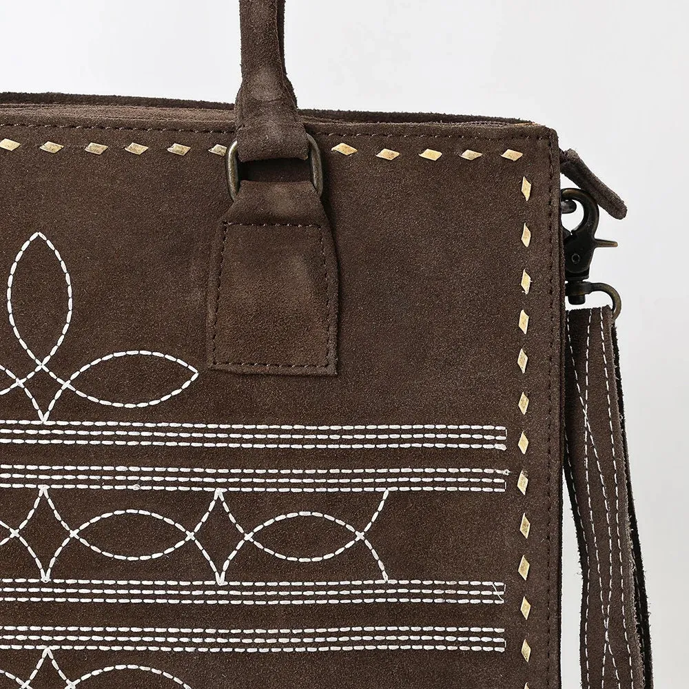 The Whitney Suede Leather Tote Bag
