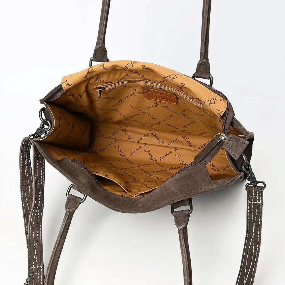 The Whitney Suede Leather Tote Bag
