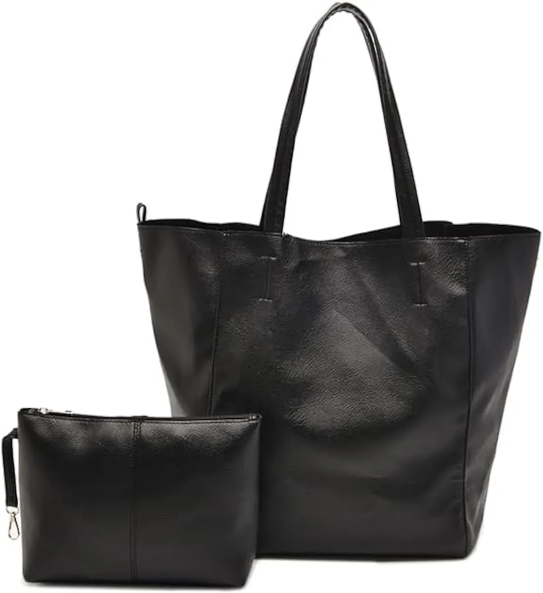 Tote Bag Set for Women, Top Handle Satchel Purse Set Oversized Shoulder Handbag Large Capacity Hobo Bags Soft PU Leather