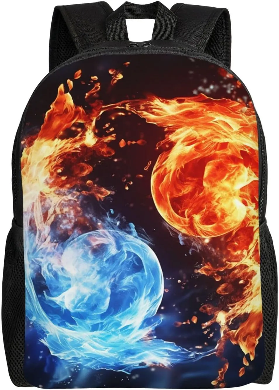 Travel Backpack for Women Men Waterproof Carry On Backpack Water and Fire 15.6inch Laptop Backpack