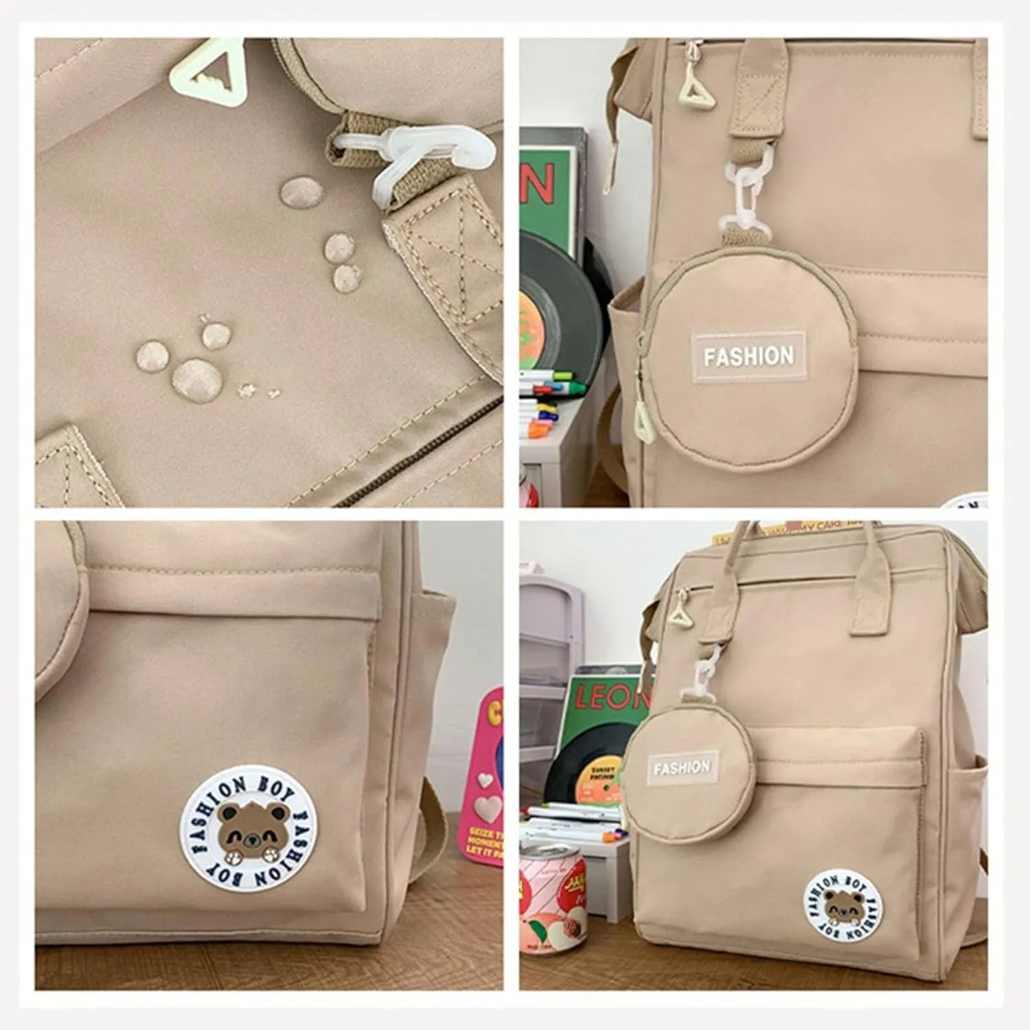 Travel Laptop Backpack for Women Men Khaki Carry on Flight Approved Backpack for College Nurse Teacher Large Lightweight Work Backpack Purse Bag Personal Item Backpacks