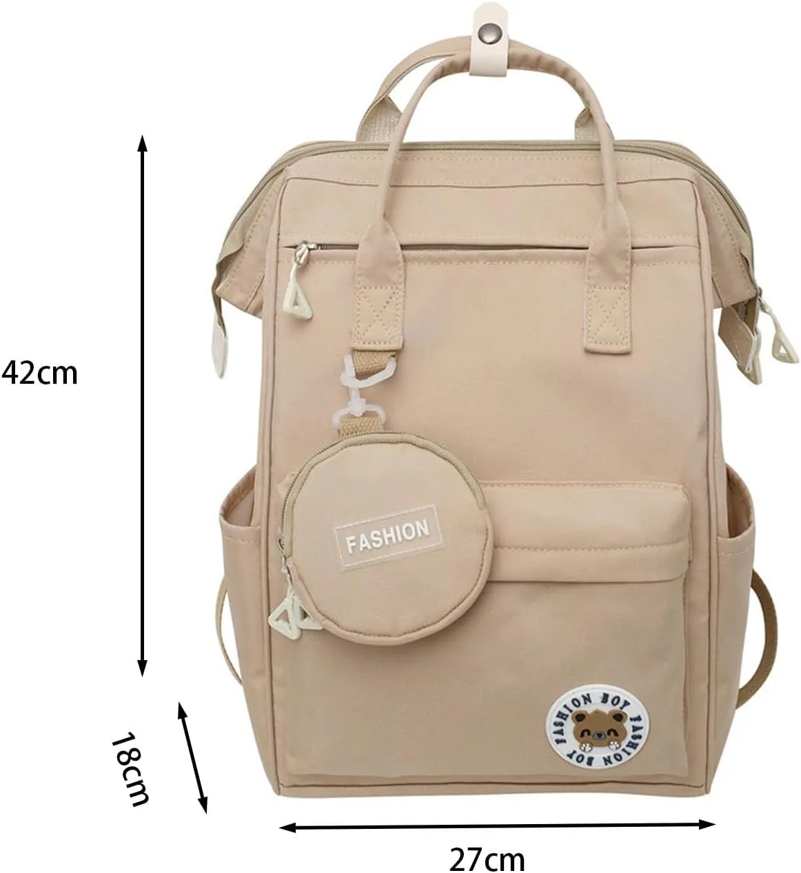 Travel Laptop Backpack for Women Men Khaki Carry on Flight Approved Backpack for College Nurse Teacher Large Lightweight Work Backpack Purse Bag Personal Item Backpacks