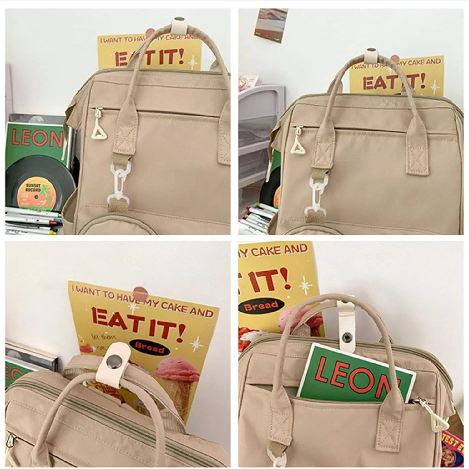 Travel Laptop Backpack for Women Men Khaki Carry on Flight Approved Backpack for College Nurse Teacher Large Lightweight Work Backpack Purse Bag Personal Item Backpacks