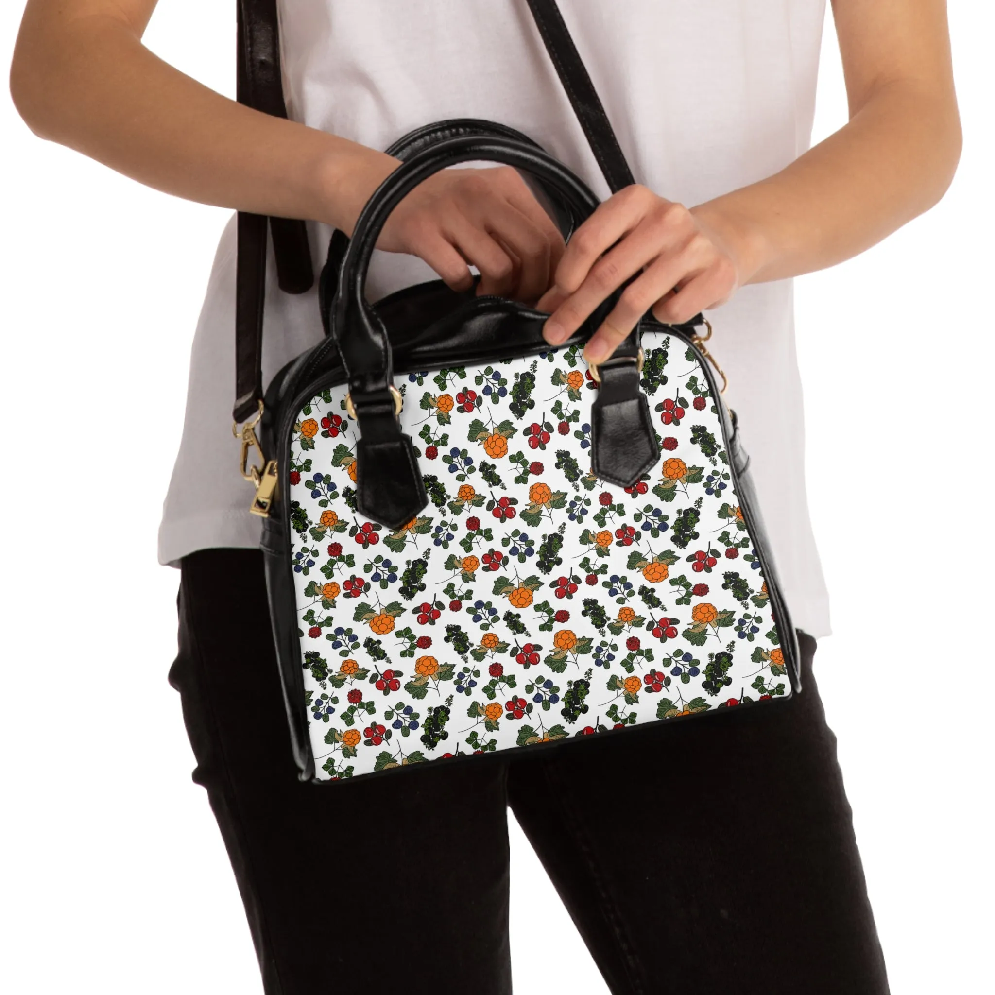 Tundra Berries Shoulder Handbag - Stylish Everyday Tote