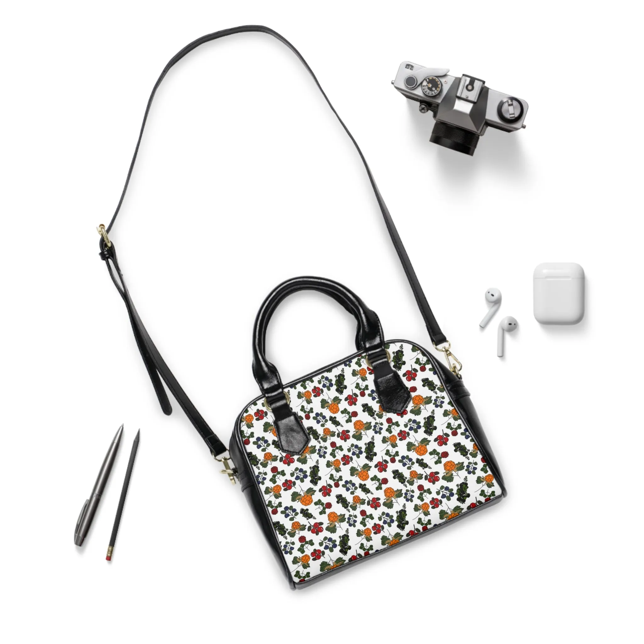 Tundra Berries Shoulder Handbag - Stylish Everyday Tote