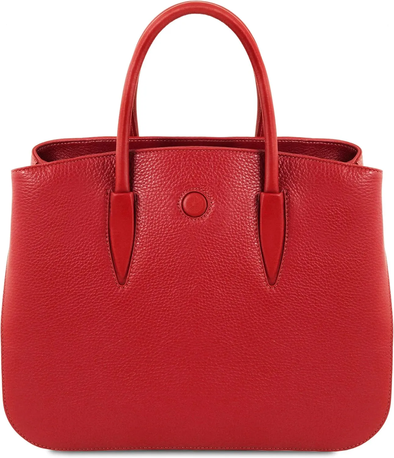 Tuscany Leather Camelia Leather Handbag - TL141728 (Lipstick Red)