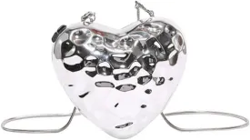 UMREN Acrylic Clutch Purse for Women Flower Shaped Evening Crossbody Bag Sparkly Metallic Acrylic Handbag for Wedding Party