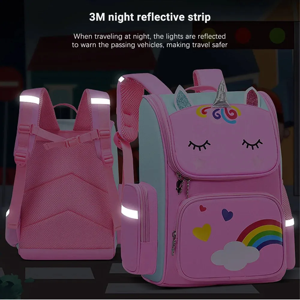 Unicorn waterproof travel backpack, cute and practical construction,