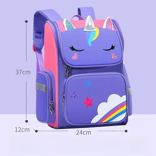 Unicorn waterproof travel backpack, cute and practical construction,