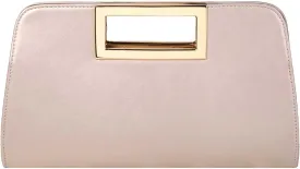 VASCHY Clutch Purse for Women,Fashion Vegan Leather Cut-Out Handle Evening Handbag Crossbody Shoulder Bag for Wedding,Party