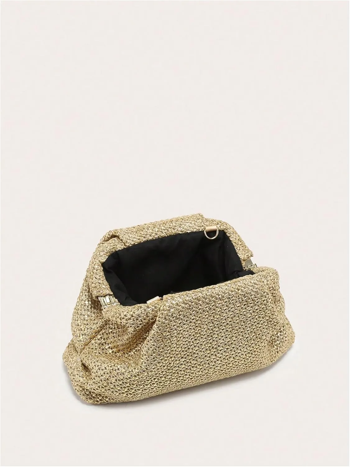Verdusa Women's Ruched Clutch Evening Bag Dumpling Cloud Handbags