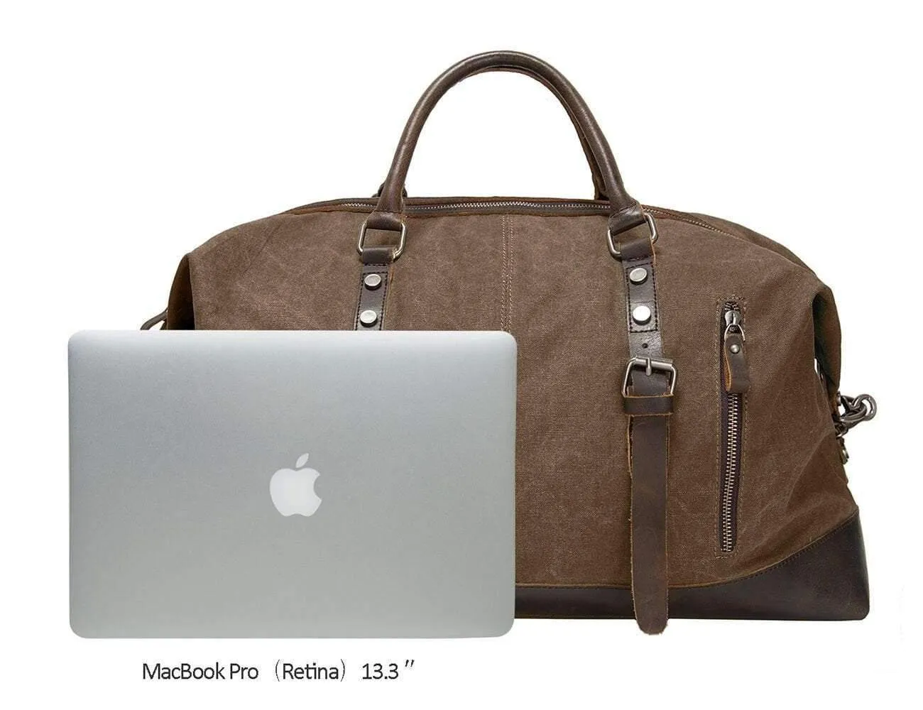 Vintage Canvas Travel Duffel Bag