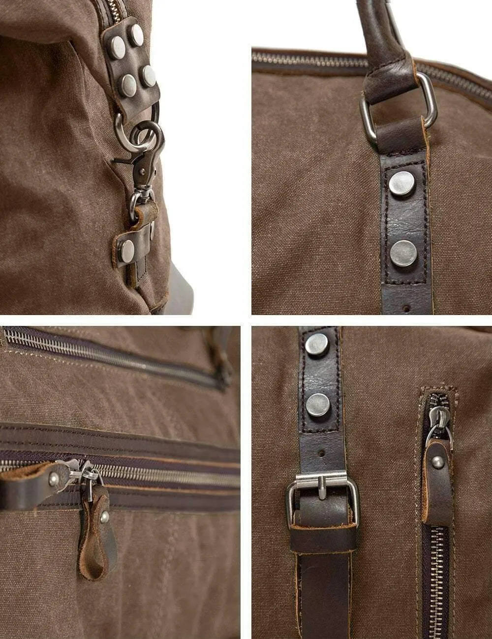 Vintage Canvas Travel Duffel Bag