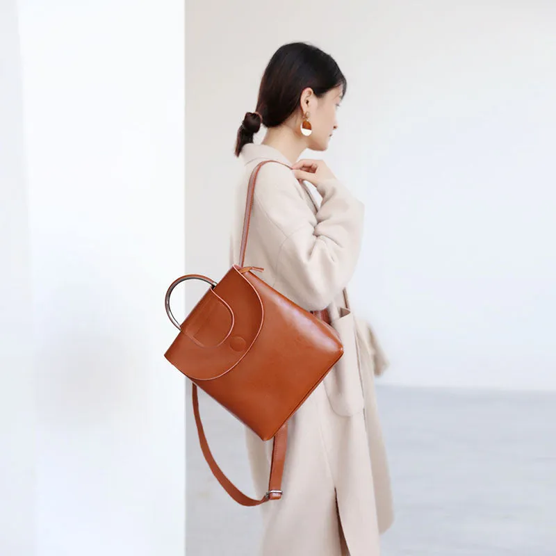 Womens Laptop Backpack Purse Leather Handbags Crossbody Bags for Women