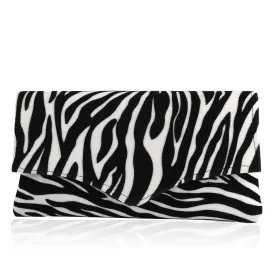 Zebra Envelope Clutch